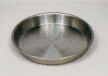 Stainless steel fluid pan.